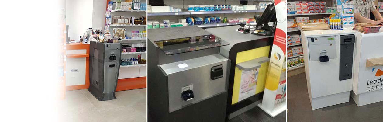 Caisse automatique sécurisé pharmacie